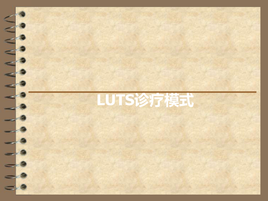 LUTS诊疗模式PPT课件_第1页