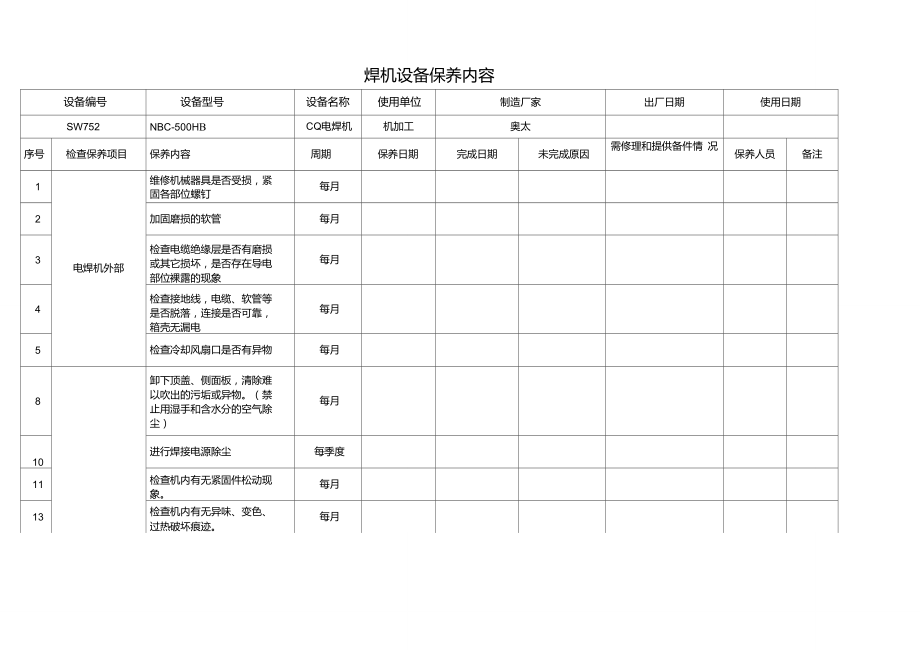 焊機(jī)保養(yǎng)內(nèi)容_第1頁(yè)