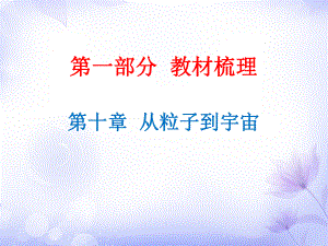 廣東省2019年中考物理滬粵版總復(fù)習(xí)課件：第10章 從粒子到宇宙 (共16.ppt)