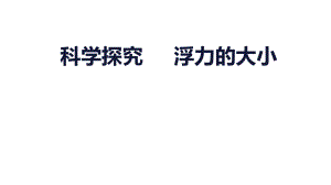 浙教版科學(xué)八年級(jí)上冊(cè)復(fù)習(xí)課《水的浮力》