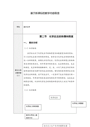 【作業(yè)表單】基于新課標(biāo)的教學(xué)內(nèi)容取舍-化學(xué)-化學(xué)反應(yīng)7頁(yè)