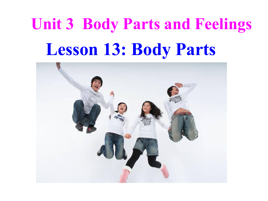 冀教版七年级英语上册Unit 3 Lesson 13 Body Parts 2_第1页
