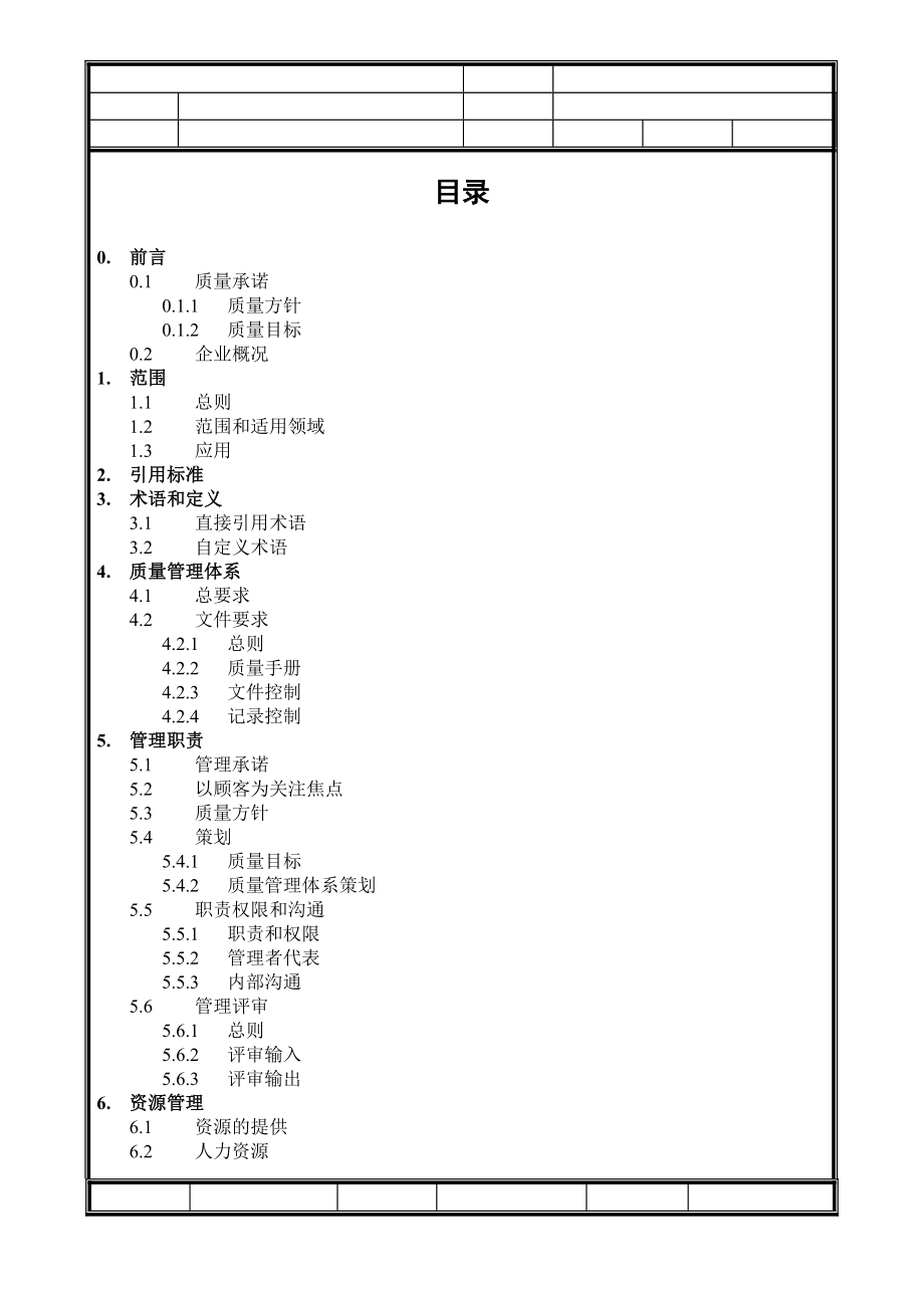 中国建筑工程公司质量手册（修改）1_第1页