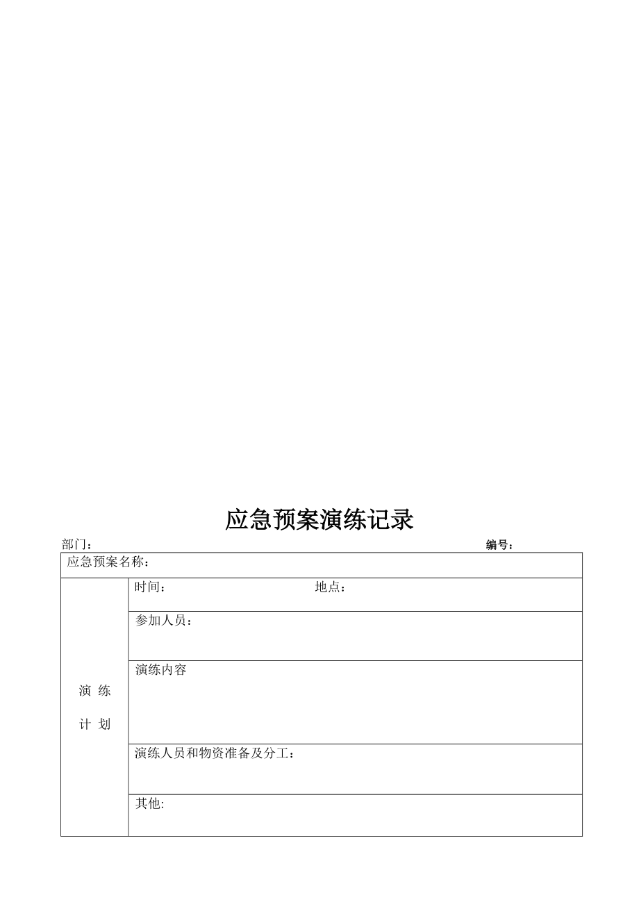 应急演练记录表_第1页