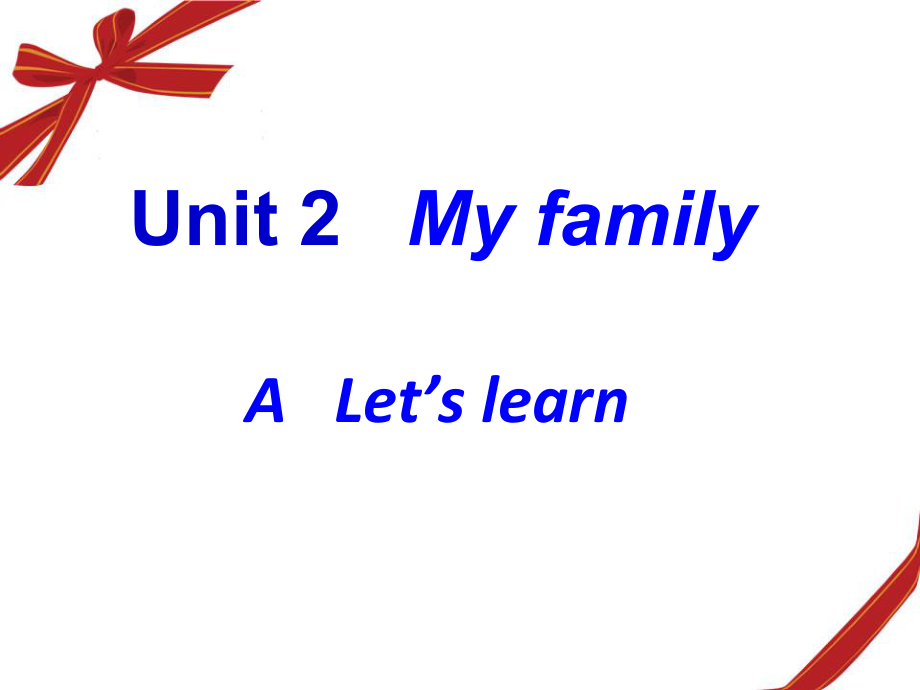 Unit 2 第1课时 A.Let's learn课件_第1页