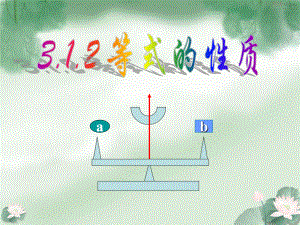 人教版七年級上冊 3.1.2等式的性質(zhì)課件