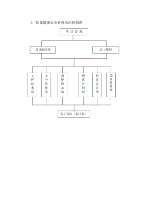 職業(yè)健康安全管理組織機構圖