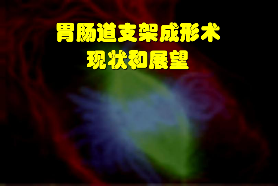 醫(yī)學(xué)交流課件：胃腸道支架成形術(shù)現(xiàn)狀和展望_第1頁