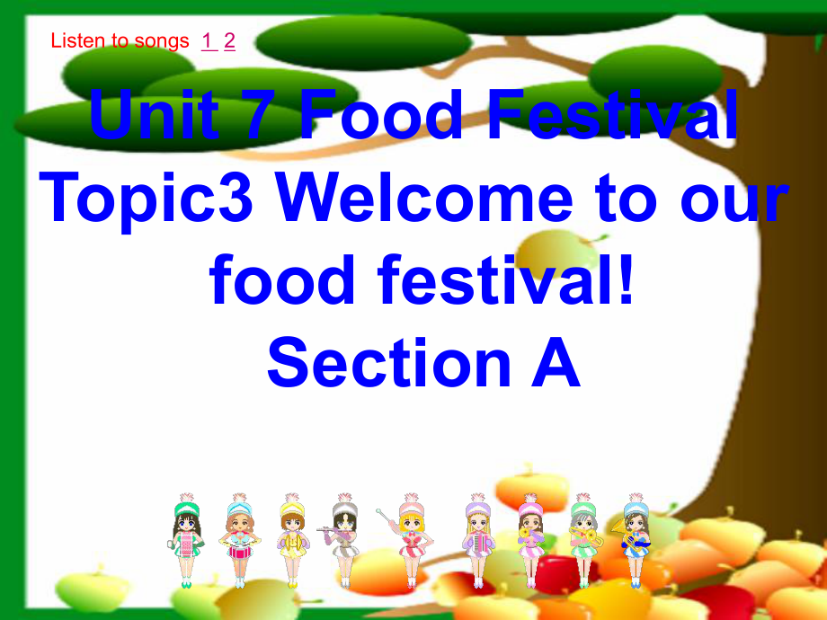 繼續閱讀資源描述:《unit7foodfestivaltopic3welcometoourfood