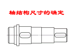 軸結(jié)構(gòu)尺寸的確定