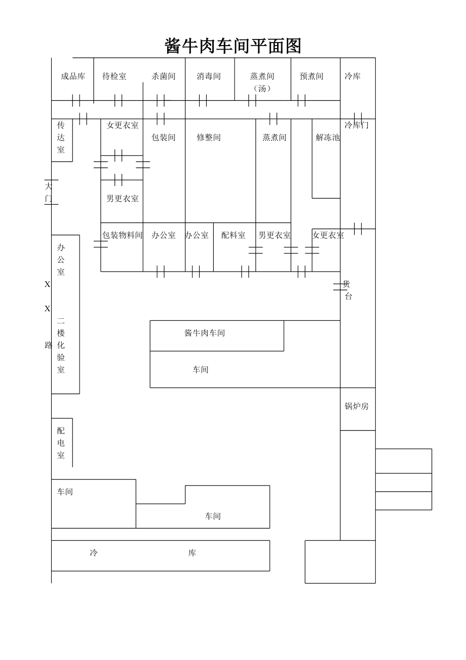 醬牛肉車間平面圖_第1頁