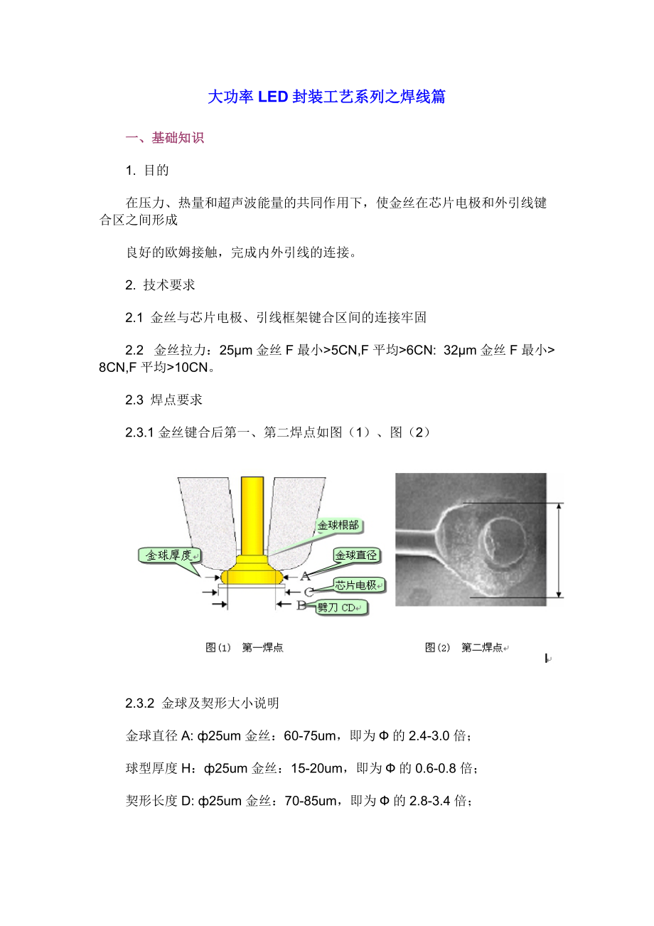 焊线工艺详细步骤图片