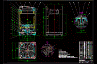 全自動波輪式洗衣機機械結構設計（含三維圖SW及CAD圖紙）
