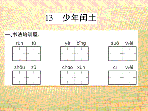 五年級(jí)上冊(cè)語(yǔ)文課件 - 13、少年閏土 西師大版