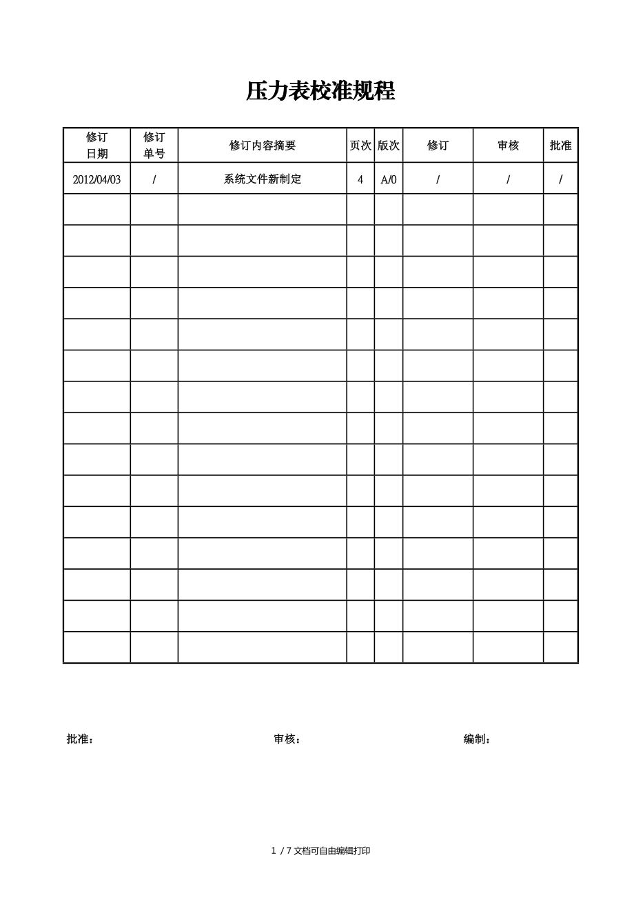 压力表校准规程_第1页