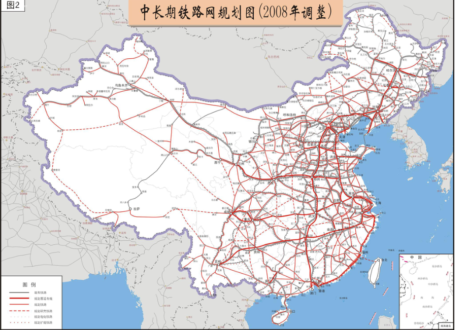 全国铁路路网图