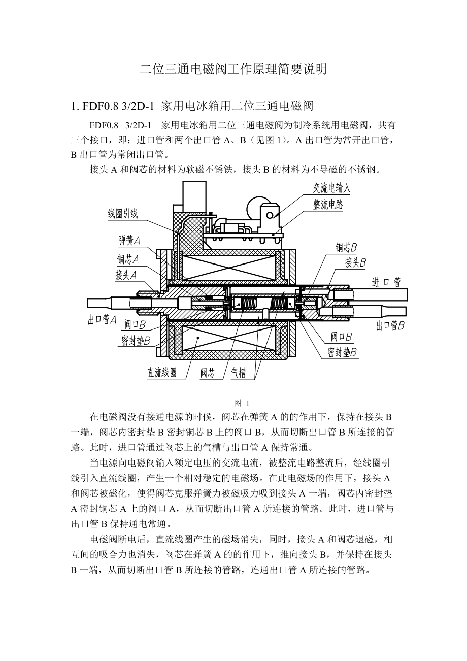 两位三通电磁阀工作原理简要说明_第1页