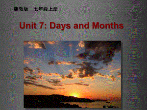 七年级英语上册 Unit 7 Lesson 37 Seasons and Weather课件 新版冀教版