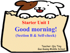 新目标初中英语七年级上册Starter Unit 1《Good morning!》课件Period 2