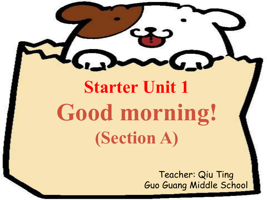 新目標(biāo)初中英語(yǔ)七年級(jí)上冊(cè)Starter Unit 1《Good morning!》課件Period 1_第1頁(yè)