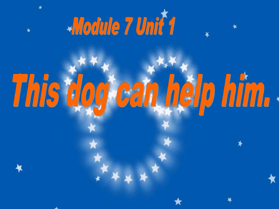 外研版(一起)五上Unit 1 This dog can hel himppt課件1_第1頁(yè)