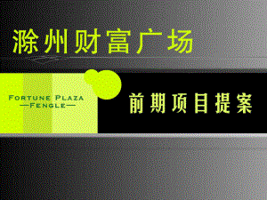 安徽滁州财富广场商业项目前期提案64PPT