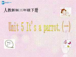 三年級(jí)英語下冊(cè) unit 5 it’s a parrot課件4 人教版（精通）