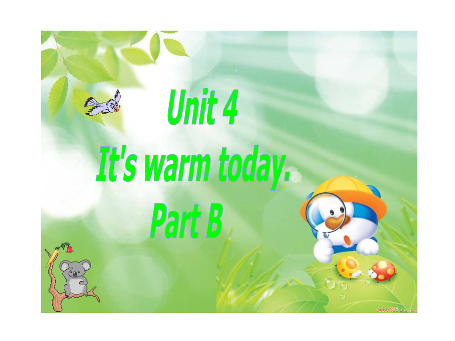 人教(新版)四上Unit 4 Ho’s the weather today(lesson22)ppt課件_第1頁