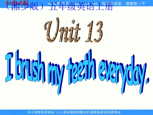 湘版五上Unit 13 I brush my teeth every dayppt課件