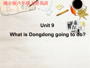 湘少版六上Unit 9 What is Dongdong goingto doppt課件2