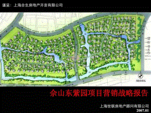 上海合生佘山东紫园项目营销战略报告104ppt30m217年