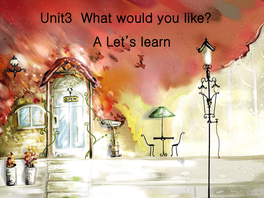 人教PEP版英語上Unit 3 What would you likeppt課件5_第1頁