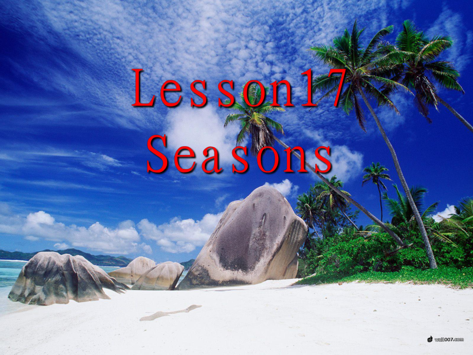 冀教版(三起)六上leson 17 Seasonsppt課件_第1頁