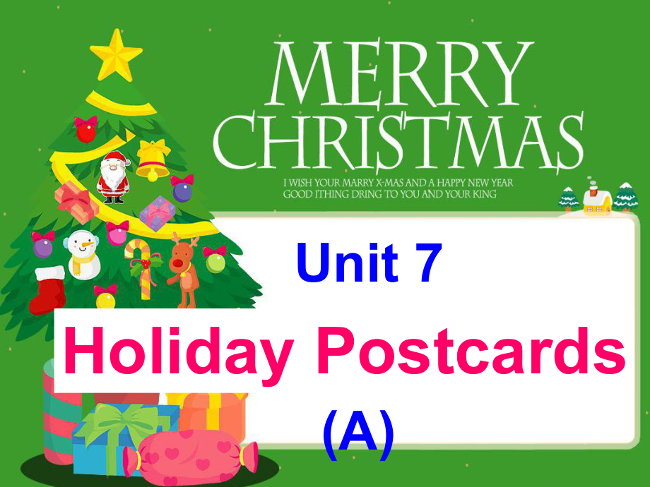 深港版五上Unit 7 Holiday postardsppt課件_第1頁