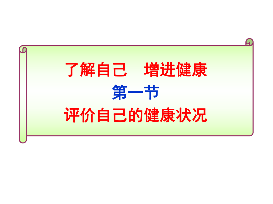 了解自己,增進健康 發(fā)區(qū)中學(xué) 李淑民_第1頁