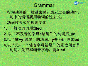 四川省華鎣市明月鎮(zhèn)七年級(jí)英語(yǔ)下冊(cè) Module 10 A holiday journey Unit 2 This morning we took a walk第2課時(shí)課件 新版外研版