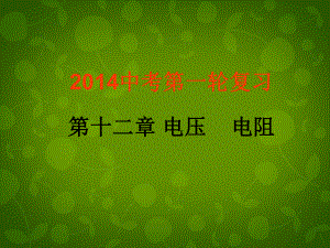 山東省龍口市諸由觀鎮(zhèn)諸由中學(xué)中考物理 電壓 電阻復(fù)習(xí)課件 新人教版