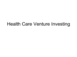 Health Care Venture Investing