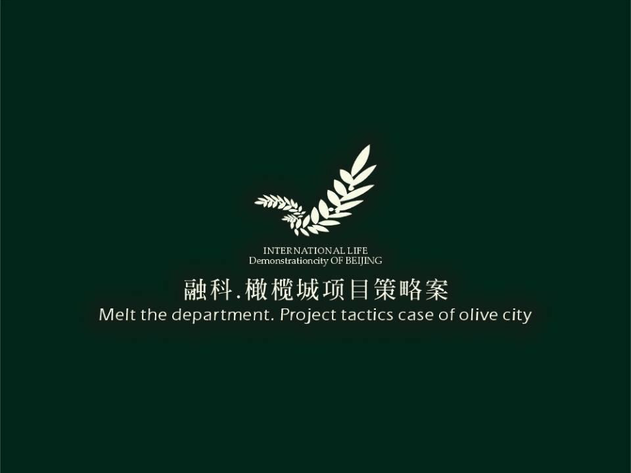 北京融科橄榄城项目策略_第1页
