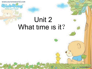 PEP小學(xué)英語(yǔ)四年級(jí)下冊(cè)Unit2 What Time Is It課件