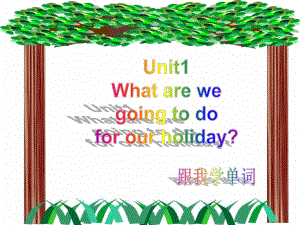 廣州版六上UNIT 1 What Are We Going to Do forOur Holidayppt課件2