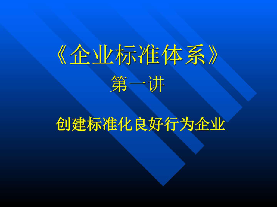 企业标准体系1讲_第1页