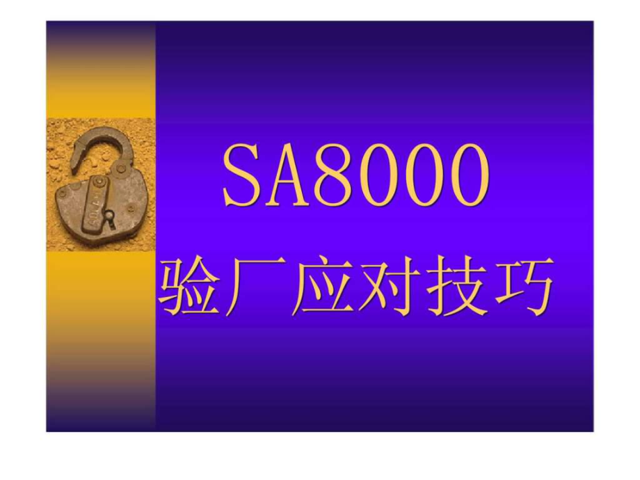 SA8000验厂应对技巧_第1页