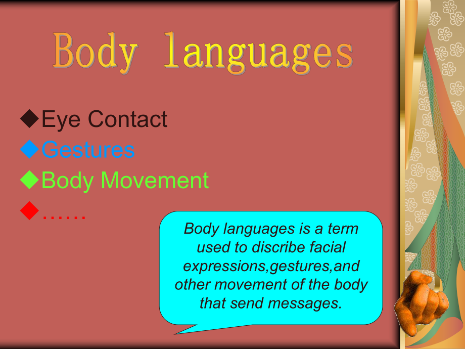 Body languages英語課件_第1頁