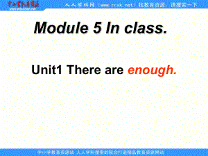 外研版(三起)上Unit 1 There are enoughppt課件3