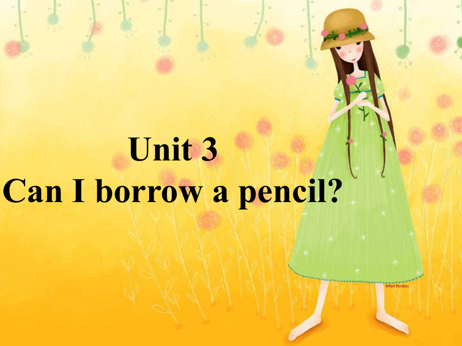 湘少版上Unit 3 Can I borrow a pencilppt課件_第1頁