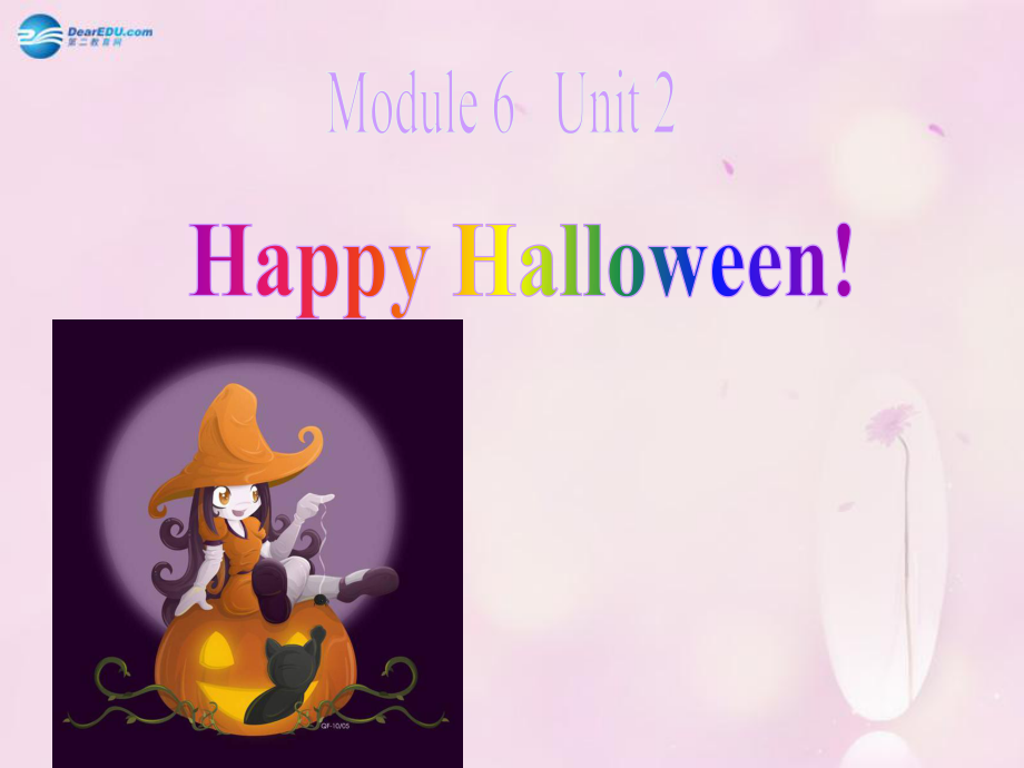 四级英语上册 module 6 unit 2 happy halloween课件2 外研版（三起）_第1页