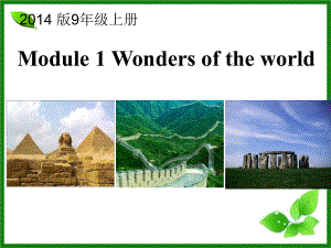 外研版初中英語九年級上冊Module 1 Unit 1 It’s more than 2,000 years old課件