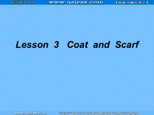 冀教英語四上Lesson 3 Coat and Scarfppt課件5