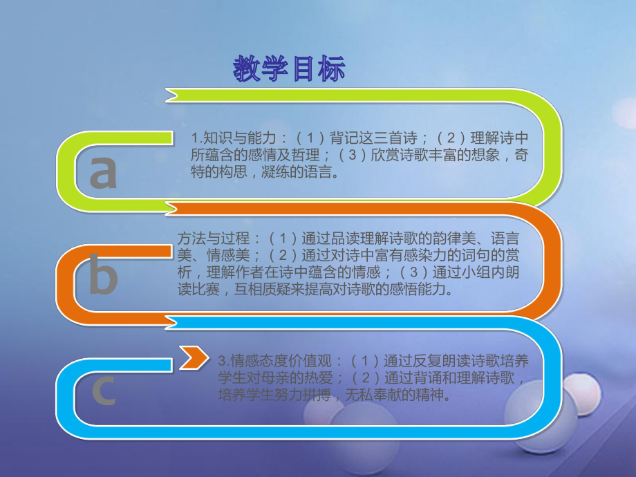 季版七年級語文上冊第2課冰心詩三首母親紙船嫩綠的芽課件蘇教版